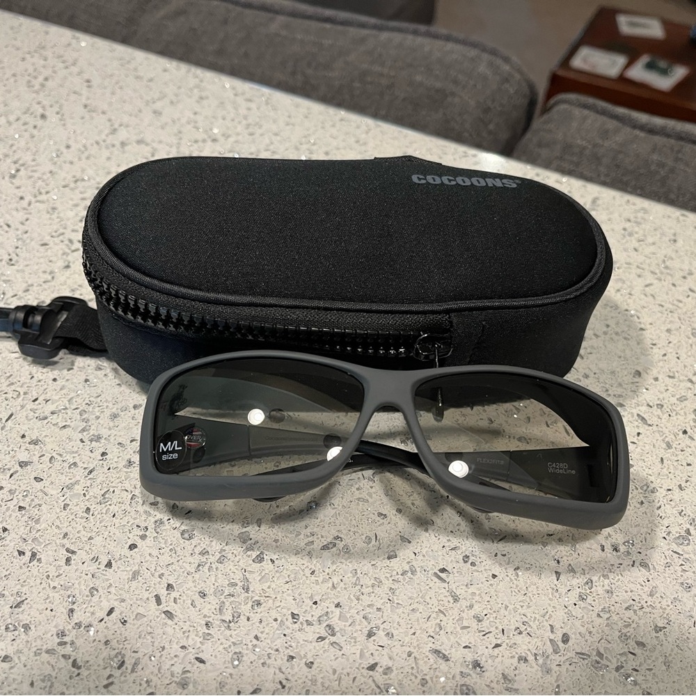 Cocoons Slate Sunglasses / Fitovers with Case